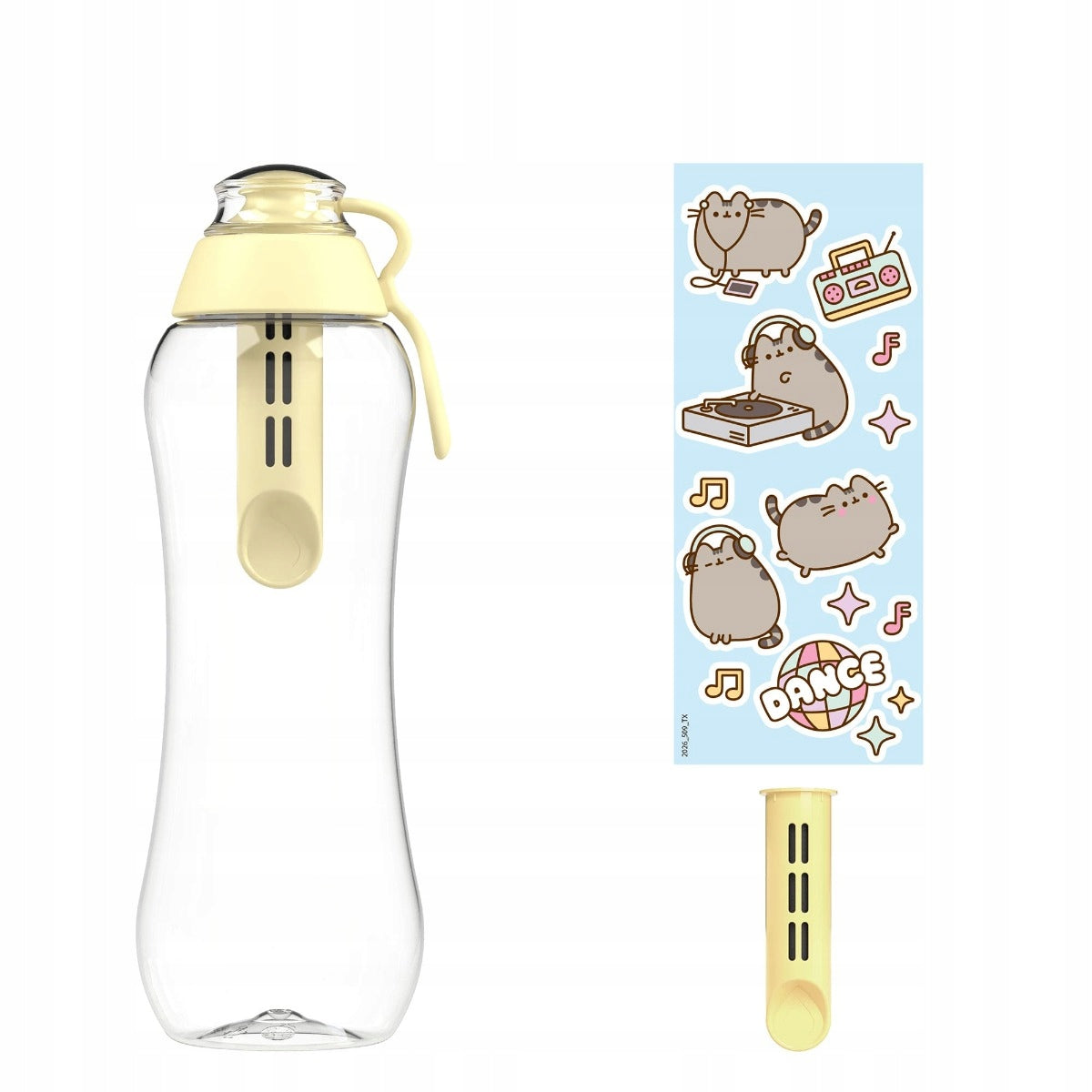 Filter Bottle Dafi x PUSHEEN SOFT 0,5 2x Filter Yellow stickers