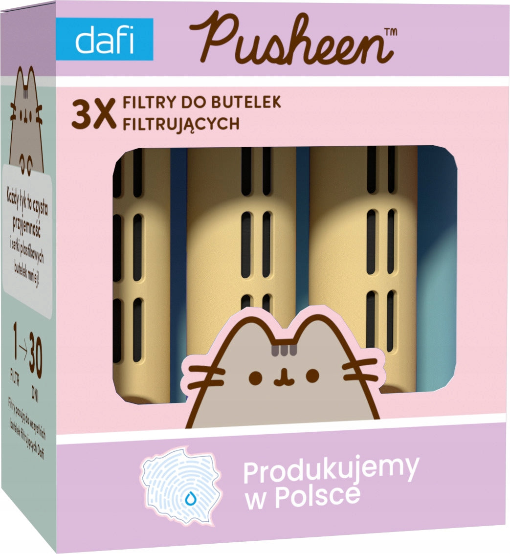 Filter Bottle Dafi x PUSHEEN SOFT 0,5 5x Filter Yellow stickers Brand Dafi