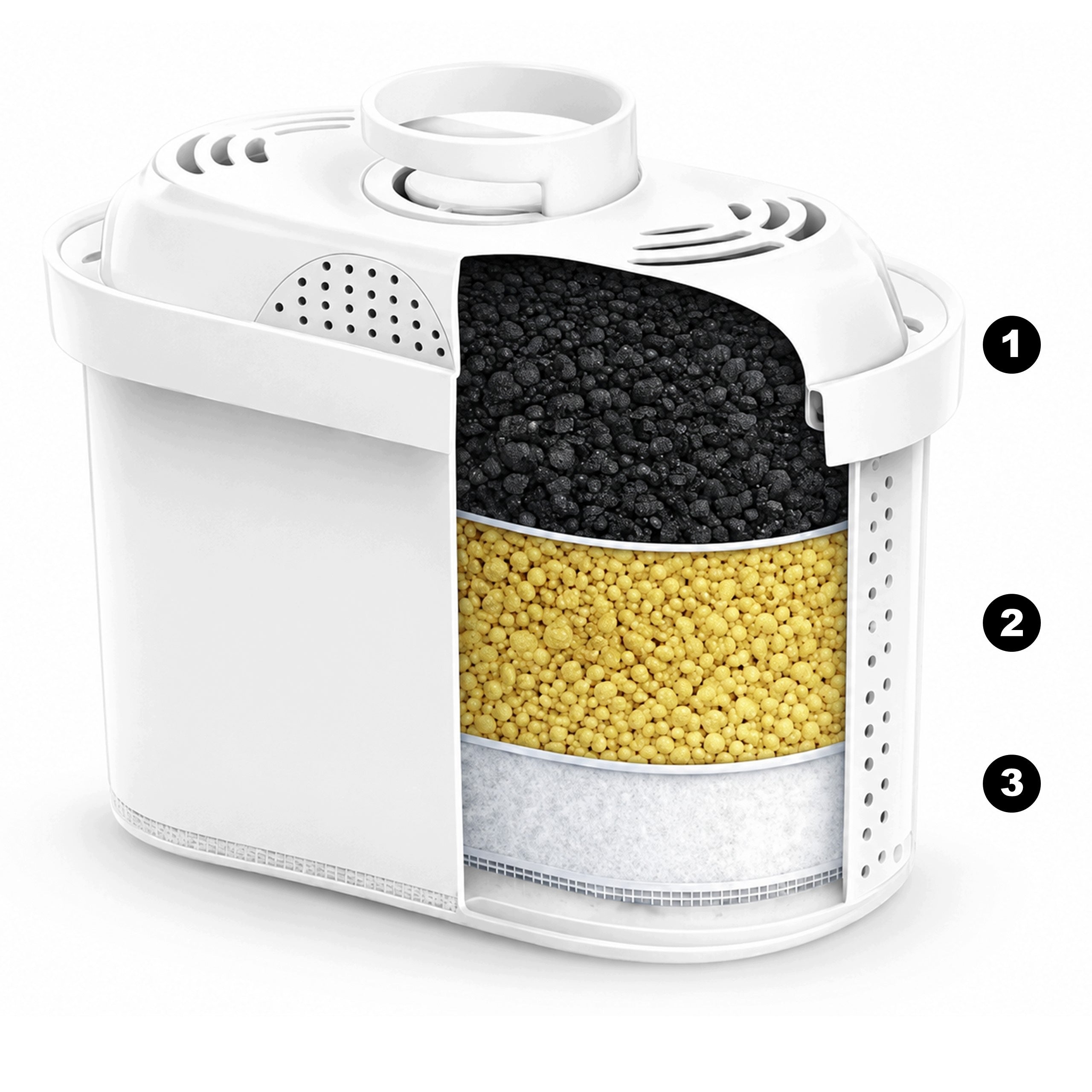 Filter Cartridge for AQUAPHOR DAFI Pitcher Filter 3PCS Stone Packaging status original