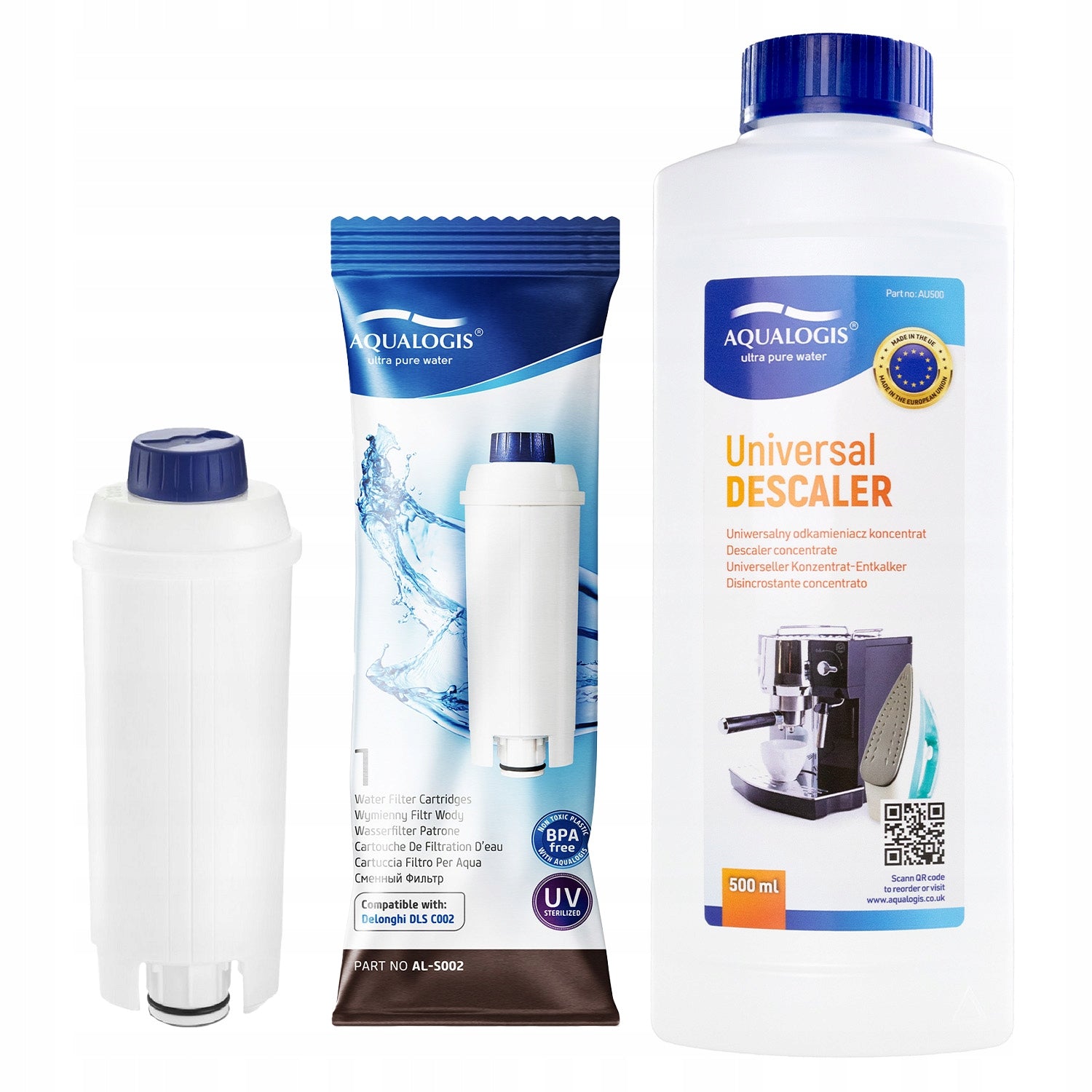 Filter For Delonghi AL-S002 + Universal Descaler 500ml