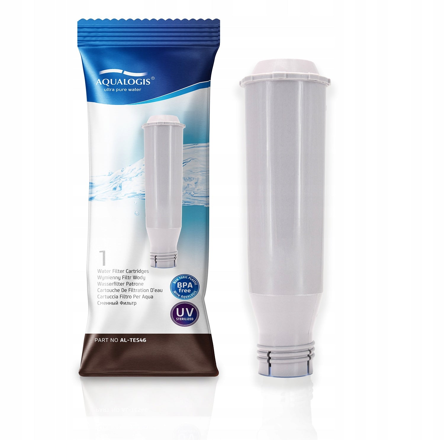 Filter For Melitta AL-TES46 + Latteo 250ml + Tablets + UniDec 250ml Brand Aqualogis