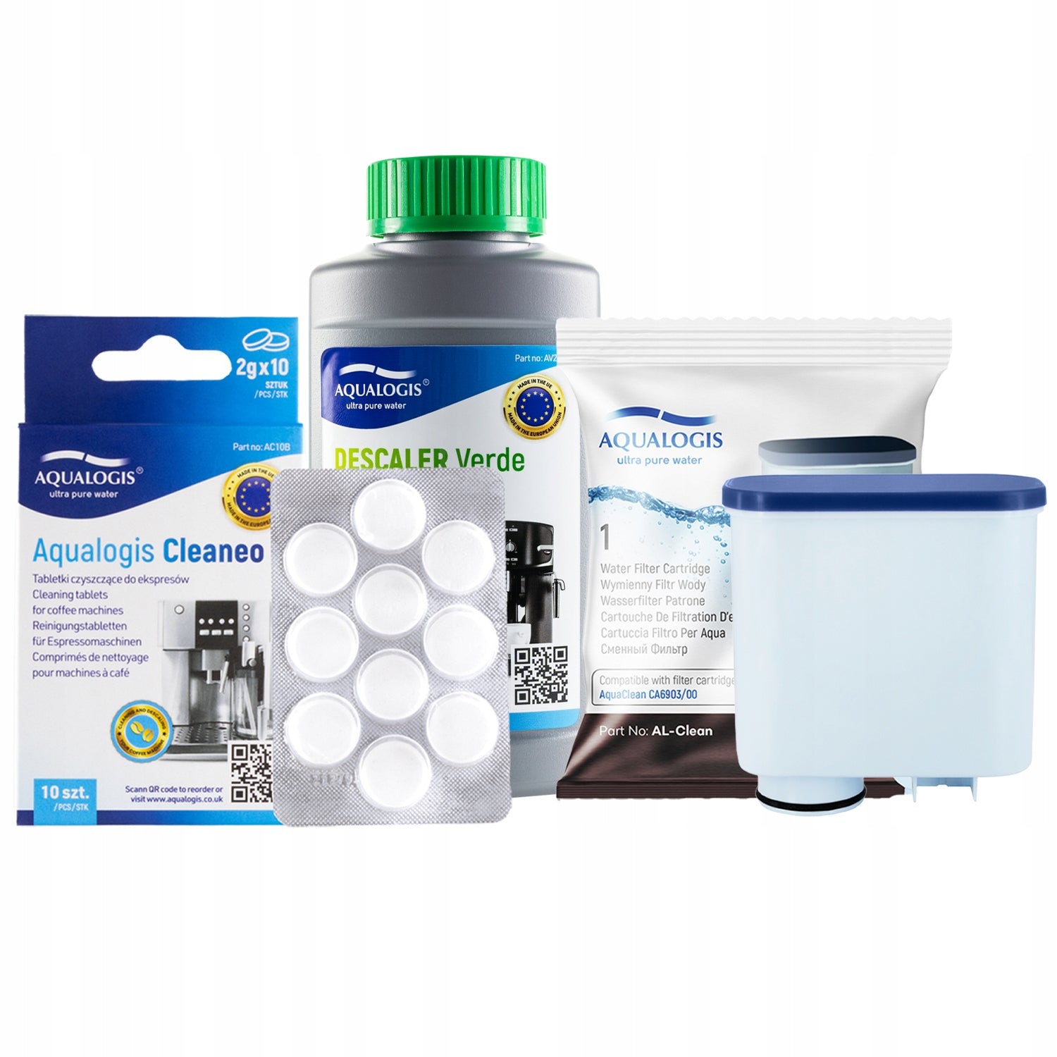 Filter For Saeco AL-Clean Machine + Descaler 250ml + Tablets