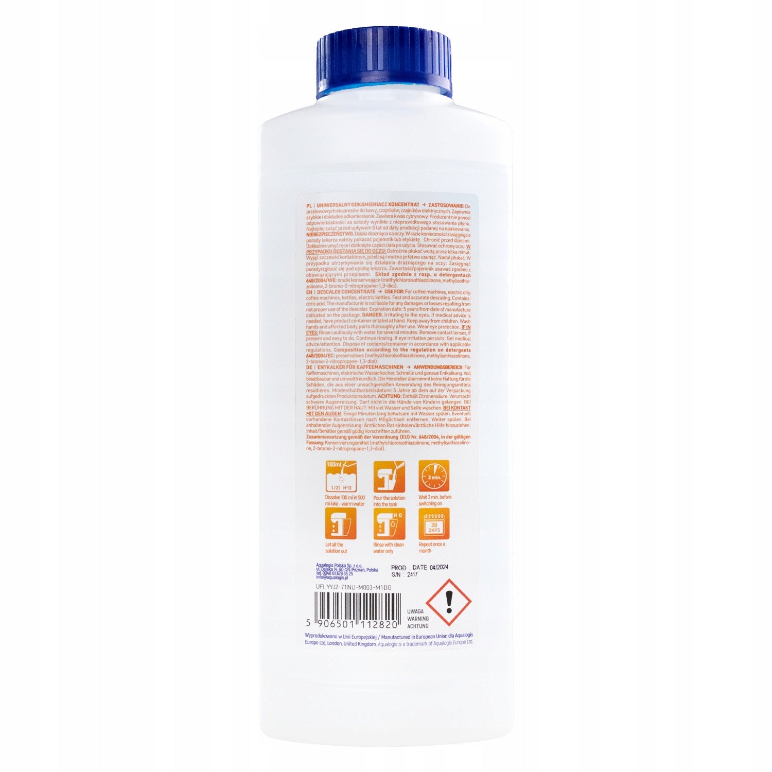 Filter For Saeco AL-Clean Machine + Descaler 500ml + Tablets EAN (GTIN) 5906501114411