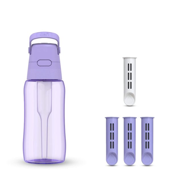 Filter Water Bottle 0,5l Dafi SOLID Lavender Dyed with 4 Filters
