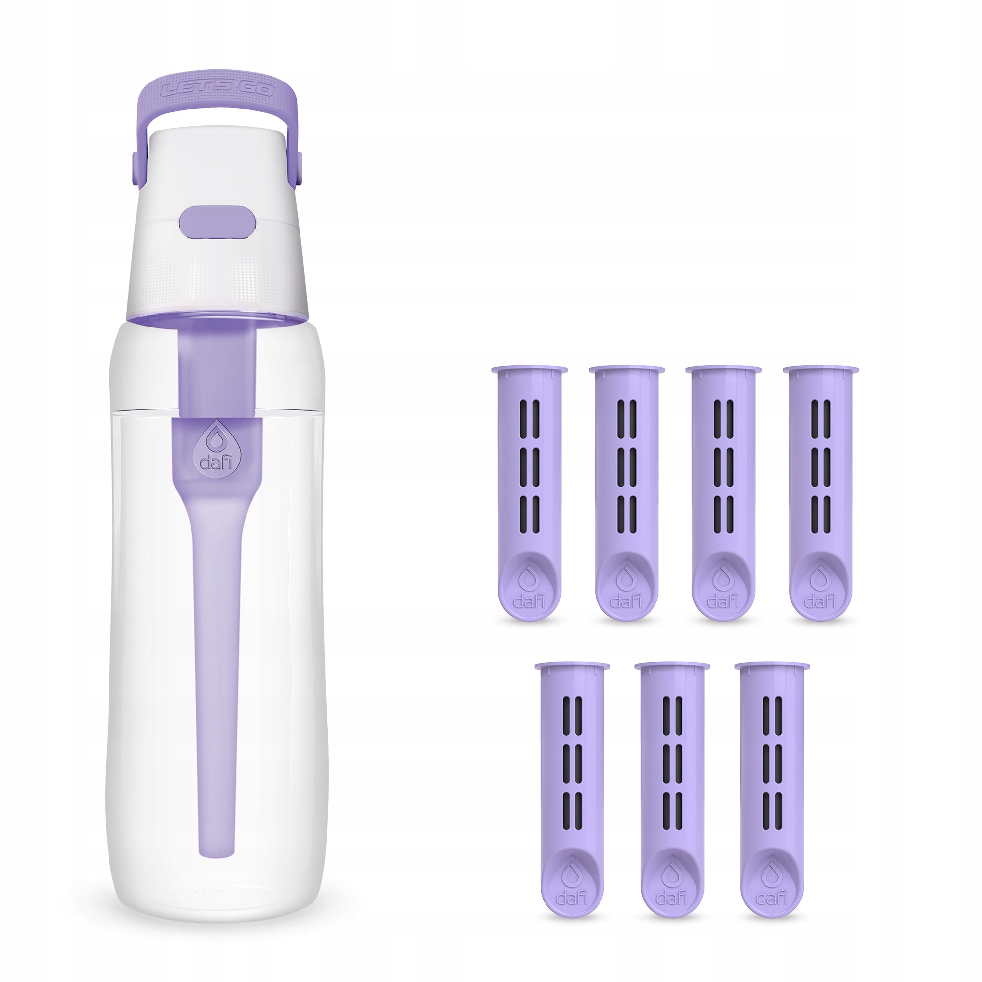 Filter Water Bottle 0,7l Dafi Digital Lavender Violet 7 Filters