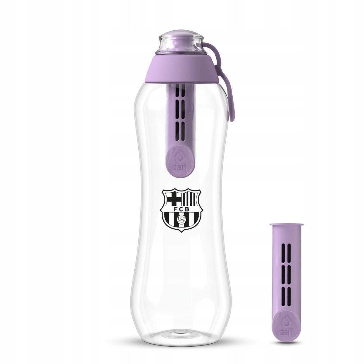 Filter Water Bottle Dafi 0,5l SOFT FC Barcelona Violet with 2 Filters