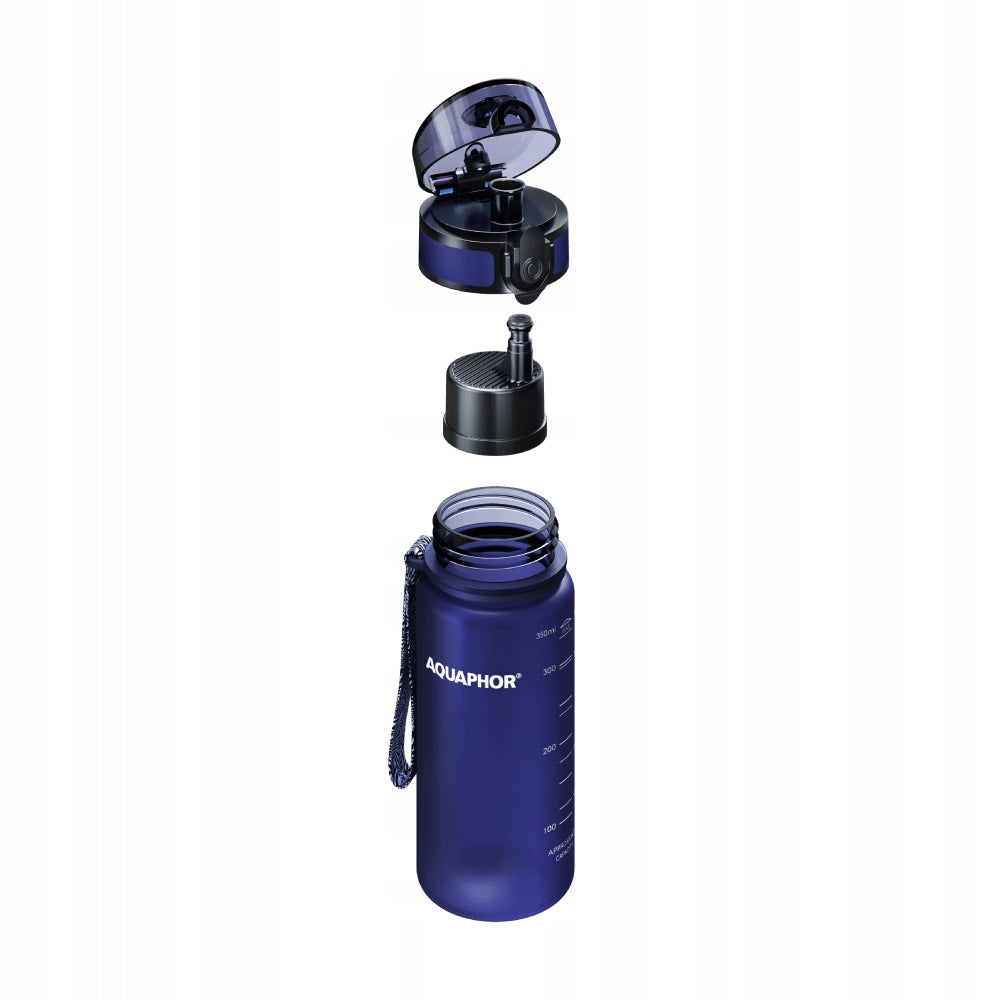 Filter bottle Aquaphor City 0,35 l with 3 filters, navy blue Manufacturer code 000069