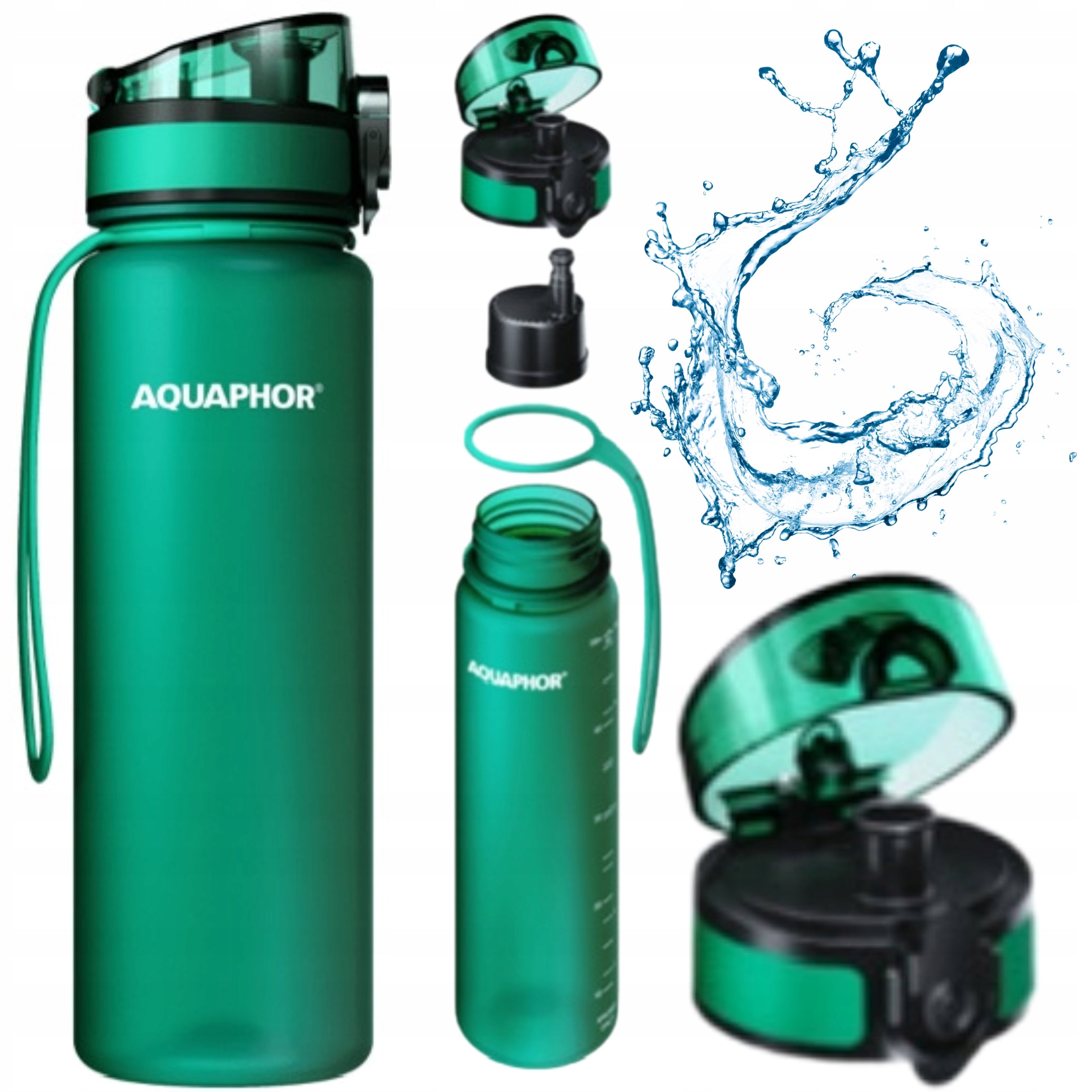 Filter bottle Aquaphor City 0,5 l dark green (4744131018614) Manufacturer code 4744131018614