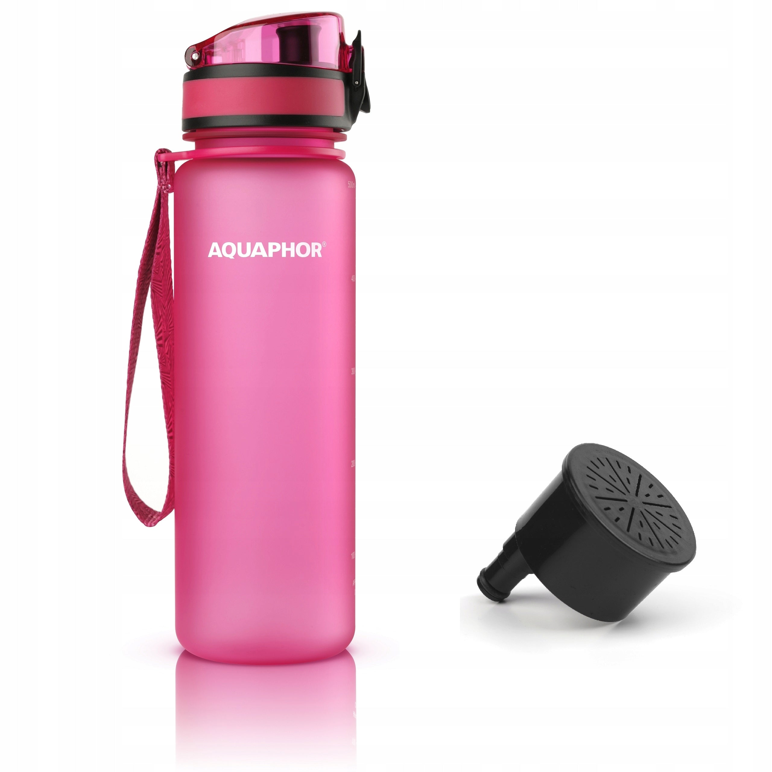 Filter bottle Aquaphor City 500 ml water bottle for walking 1 cartridge pink EAN (GTIN) 0617722547197