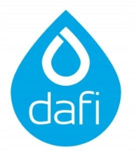 Filter bottle DAFI 0,5 dyed + 2 FILTERS dave blue Manufacturer code D.BUT.DAFI.0.5.Z.1WK.FIT25.MIET.P