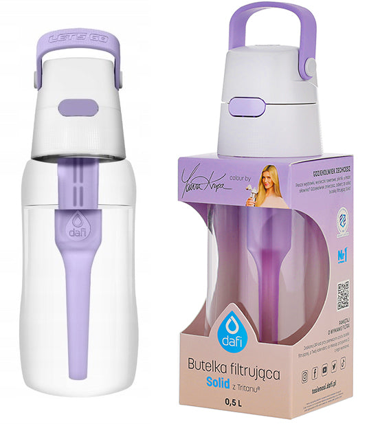 Filter bottle Dafi 0,5l digital lavender by Joanna Krupa | Lavender