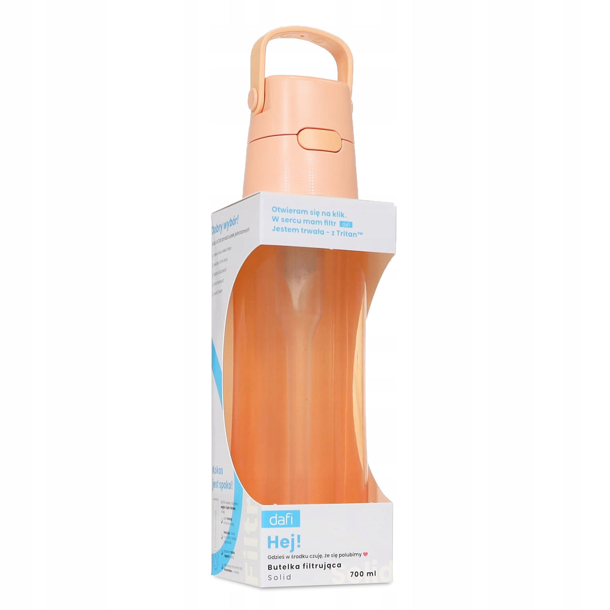 Filter bottle Dafi SOLID 0,7 l Peach Fuzz tinted with filter EAN (GTIN) 5907057953356