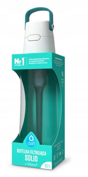 Filter bottle Dafi SOLID 0,7 l with 1 turquoise filter