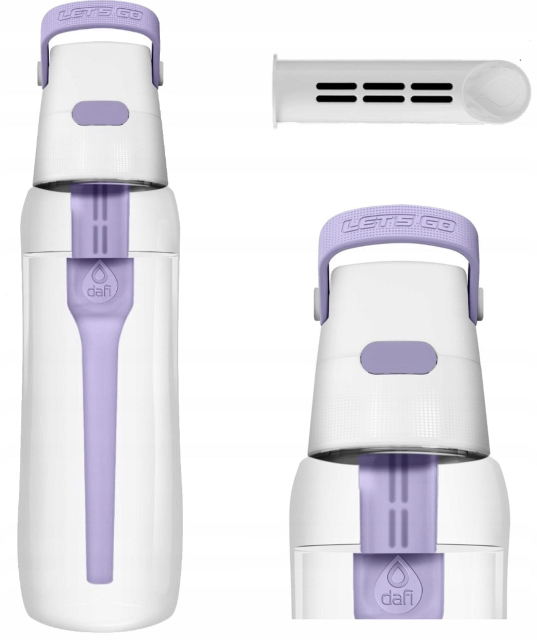 Filter bottle Dafi SOLID 0,7l Lavender + 1 FILTER