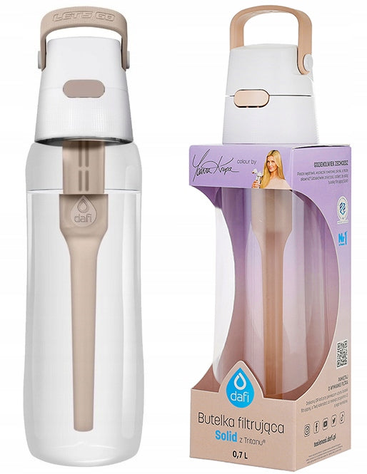 Filter bottle Dafi SOLID 0,7l cappuccino by Joanna Krupa Manufacturer code Butelka Dafi Solid Capuccino 07
