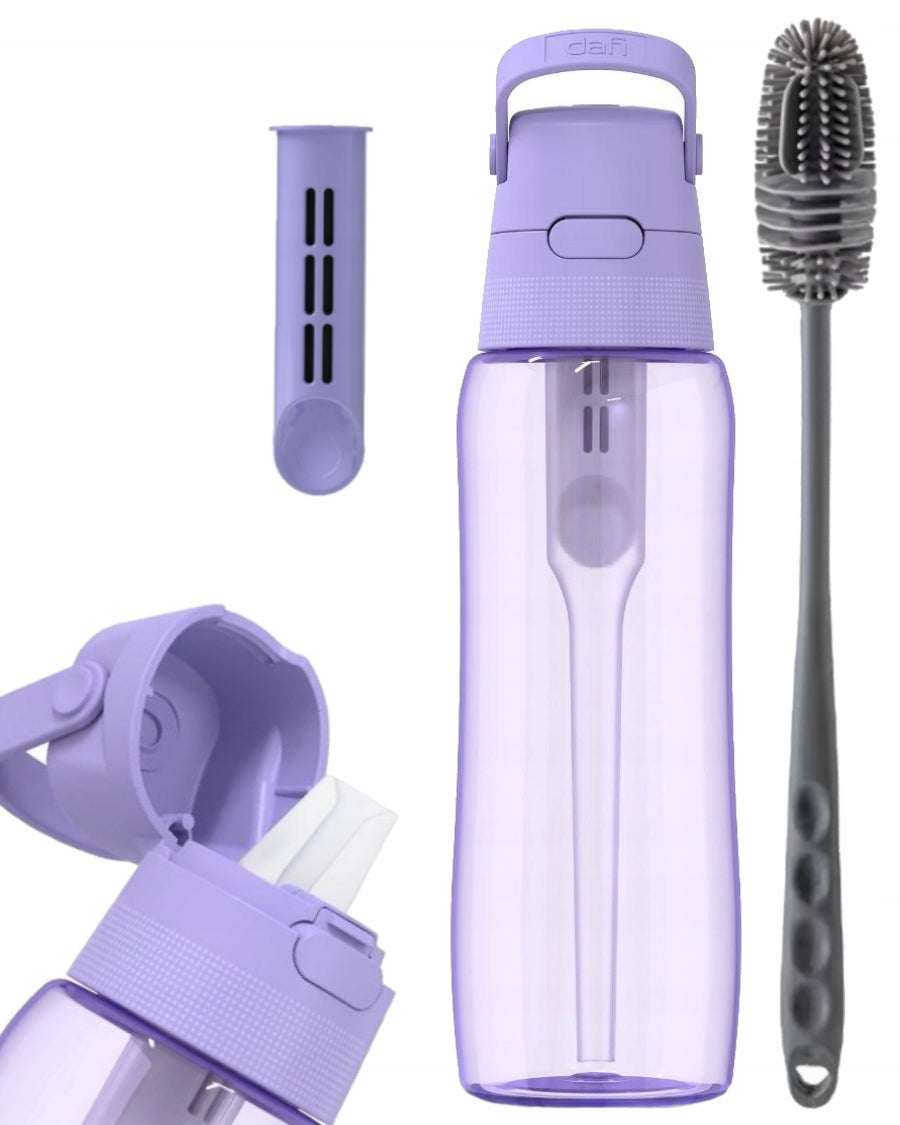 Filter bottle Dafi SOLID 0,7l lavender tinted + filter + BRUSH