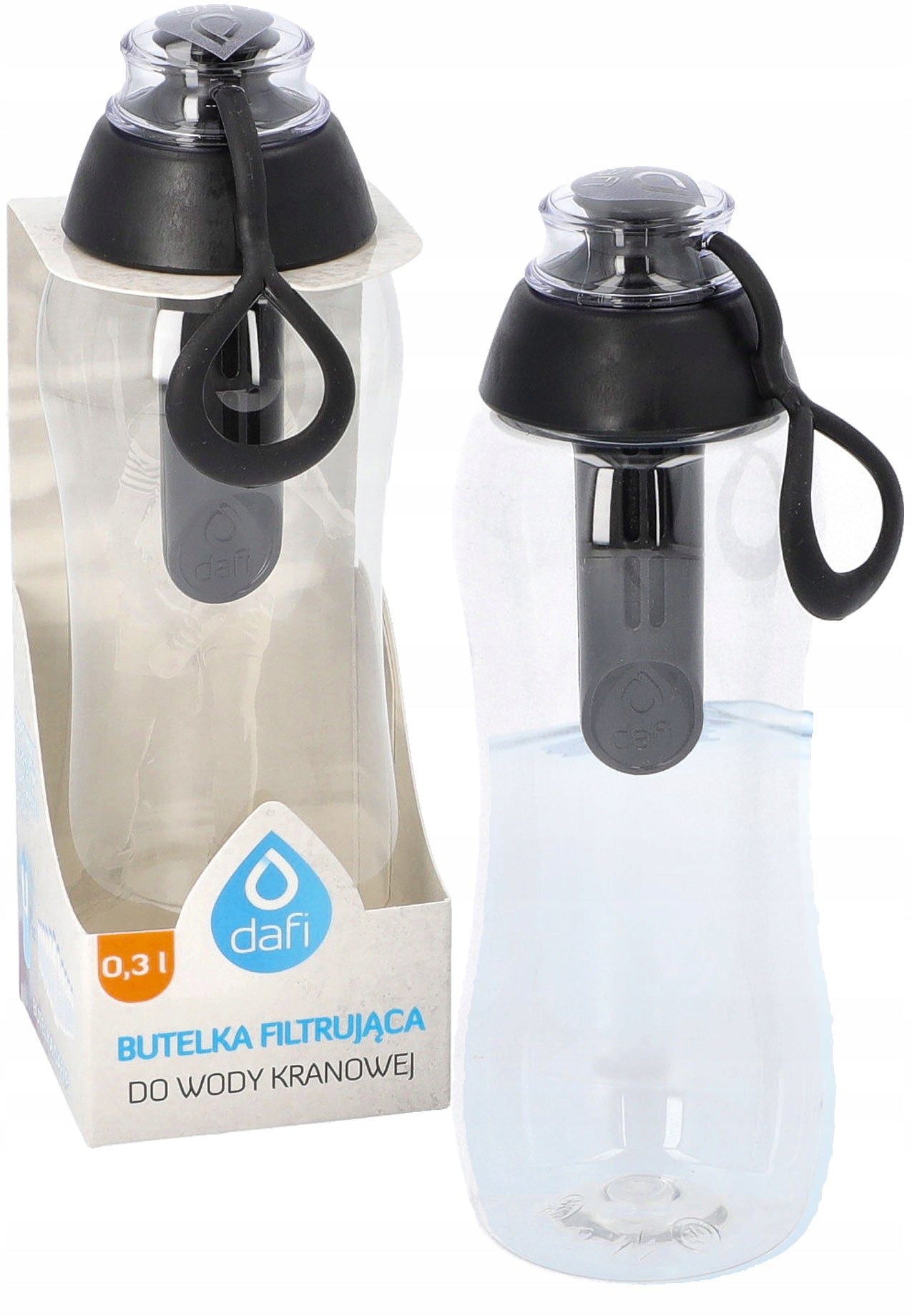 Filter bottle Dafi Soft 0.3 L Black with electronic indicator Packaging status original