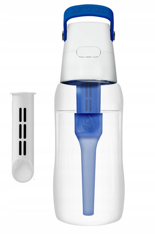 Filter bottle Dafi Solid 0,5 blue + toothbrush set Packaging status original