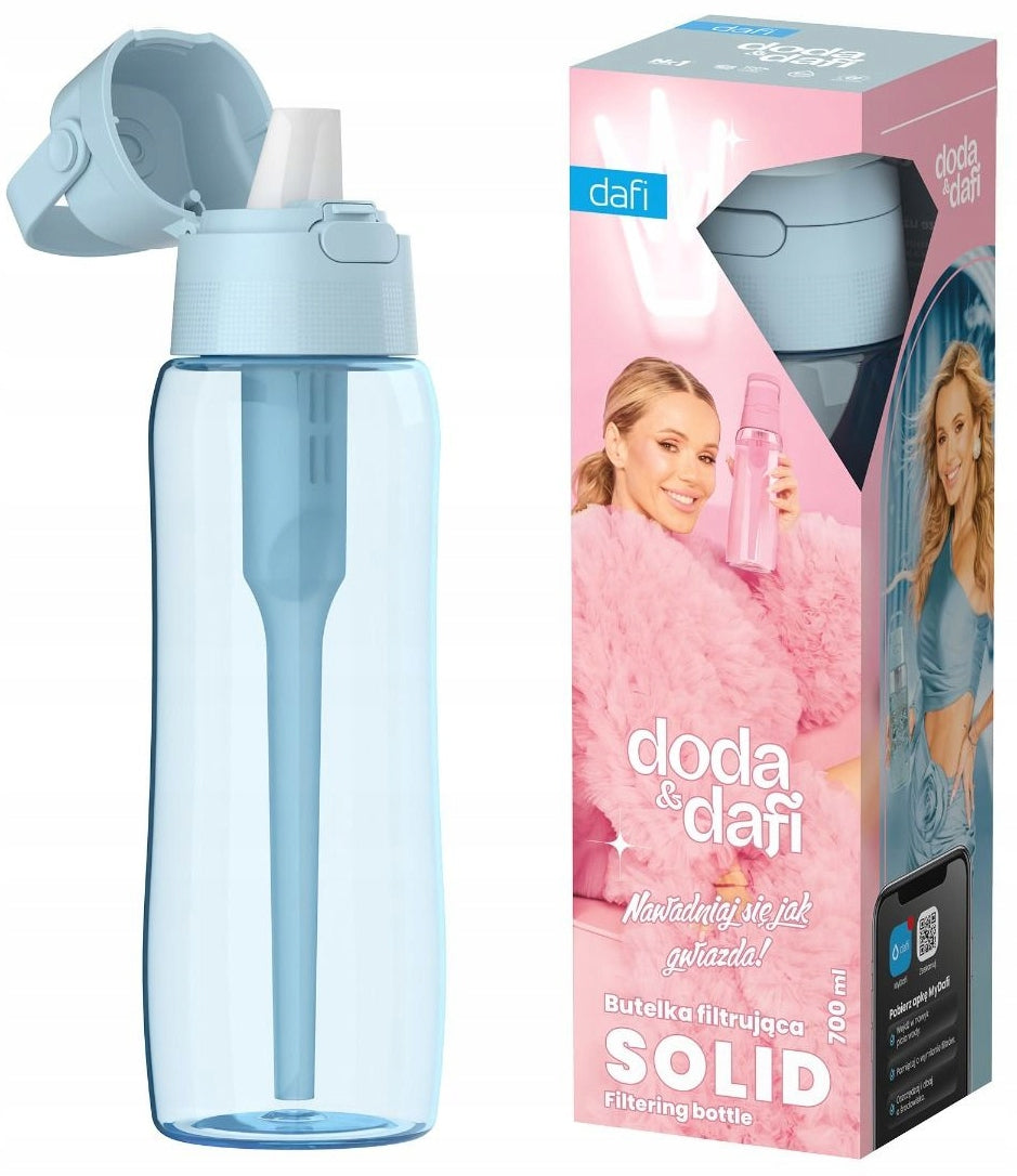 Filter bottle Dafi Solid 0,7 L DOVE BLUE blue + 4 FILTERS EAN (GTIN) 5907057956210