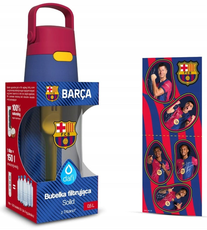 Filter bottle Dafi Solid FC Barcelona 0,5l With crest and stickers