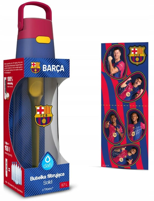 Filter bottle Dafi Solid FC Barcelona 0,7l With FCB crest and stickers