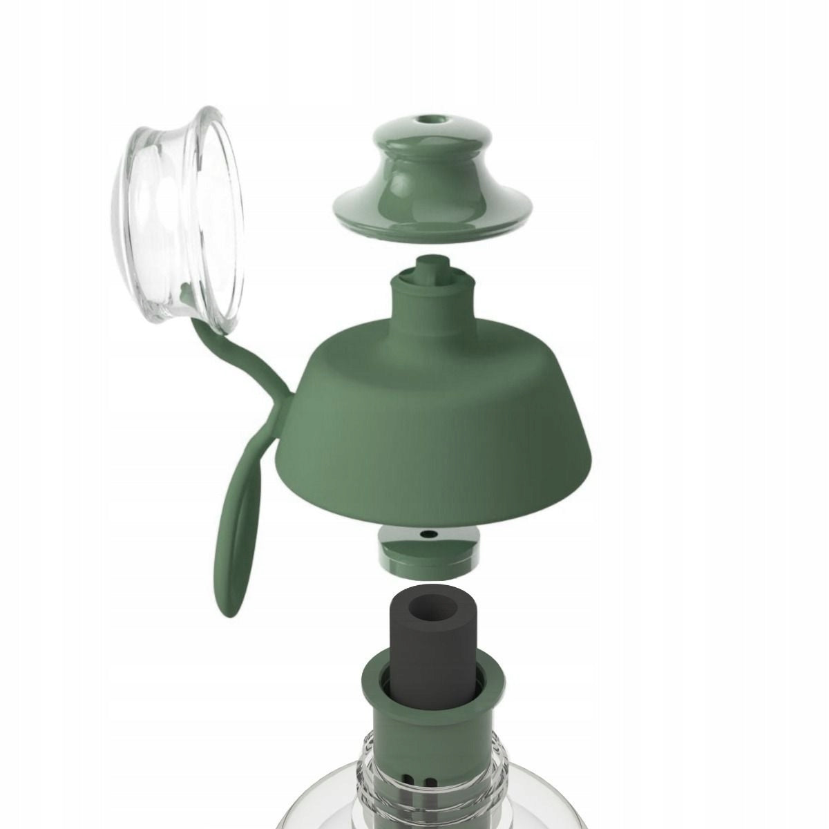 Filter bottle Soft + 2 carbon water filters Dafi 0,7L sage green Packaging status original