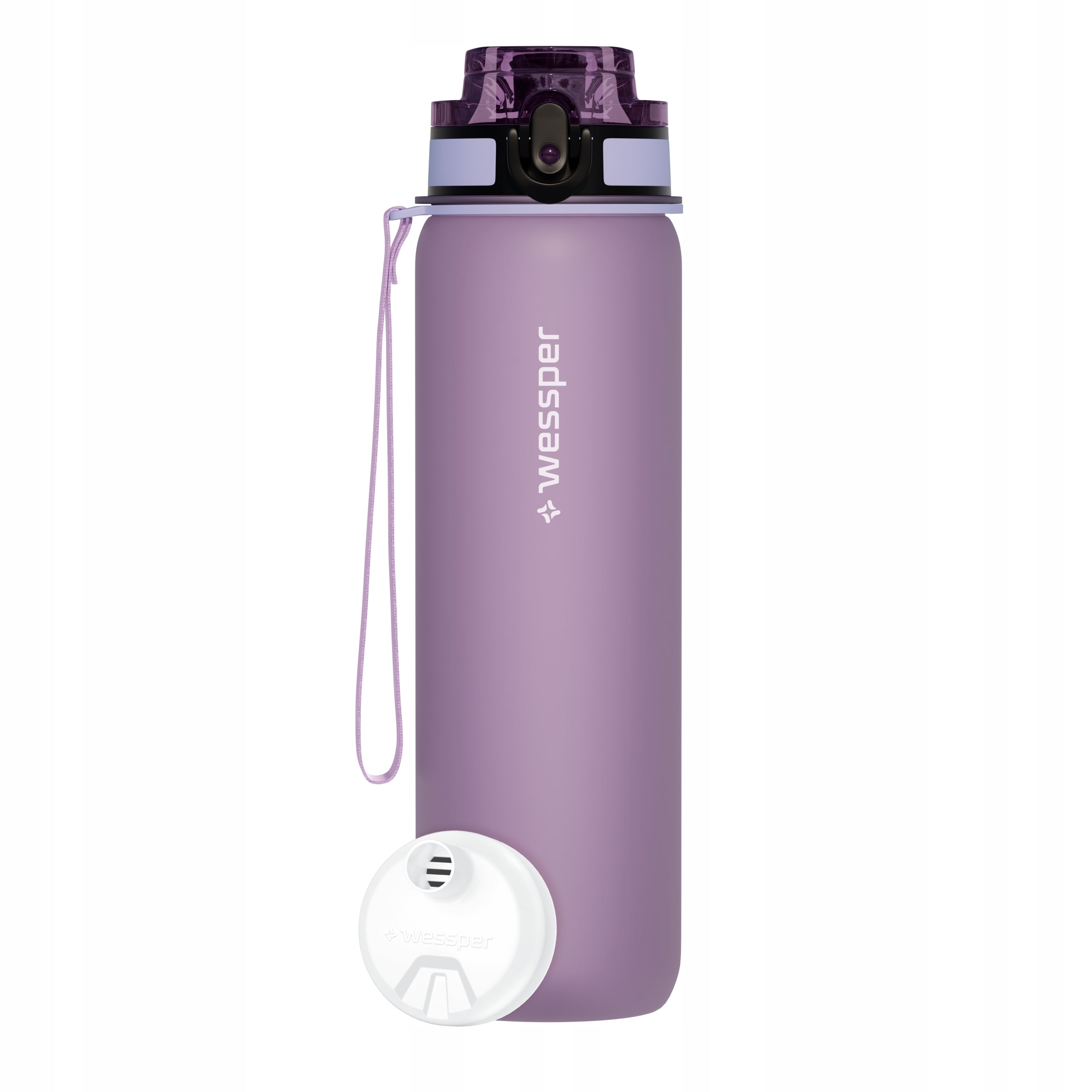 Filter bottle Wessper B4 TRITAN Actitex 1 l purple