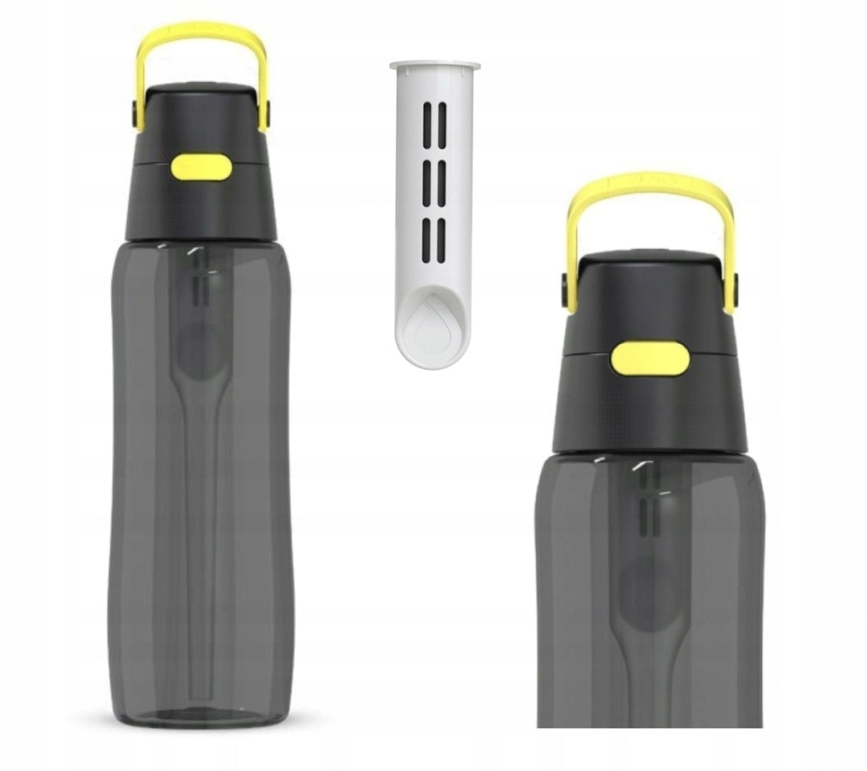 Filter bottle made of Tritan Dafi SOLID 0,7l Black Lemon + filter