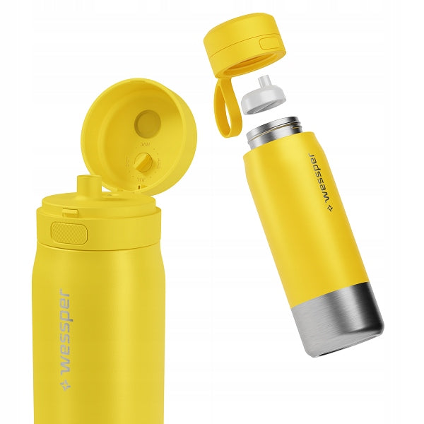 Filter bottle steel water bottle B2 Actitex 0,7l - Yellow Manufacturer code WES276-700-YL