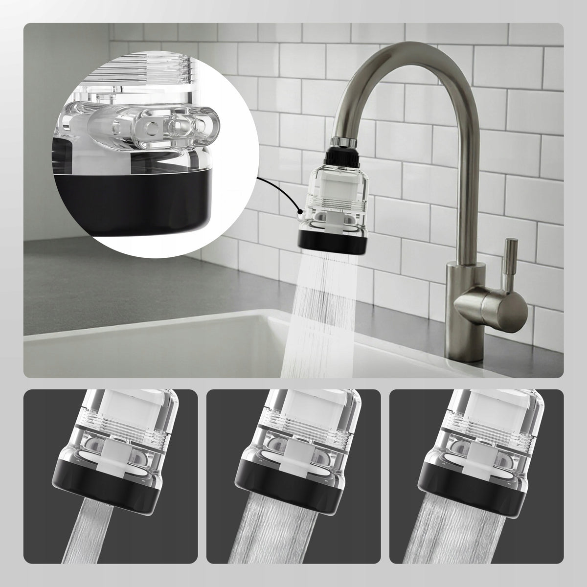 Filter cap for tap with filter PP Aquaphor Tulip. Manufacturer code 529456