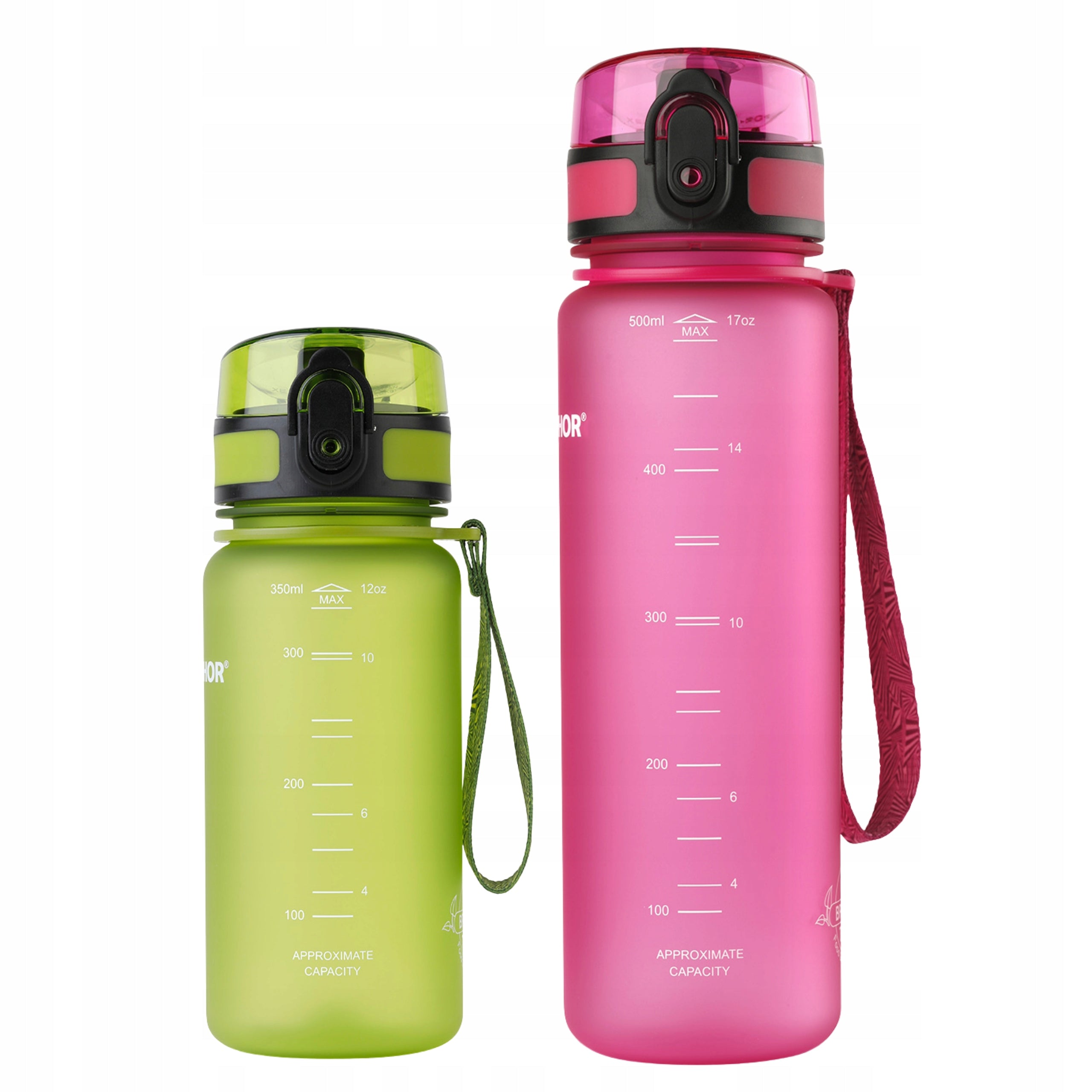 Filter cartridge bottle Aquaphor City 350ml Green and 500ml Pink