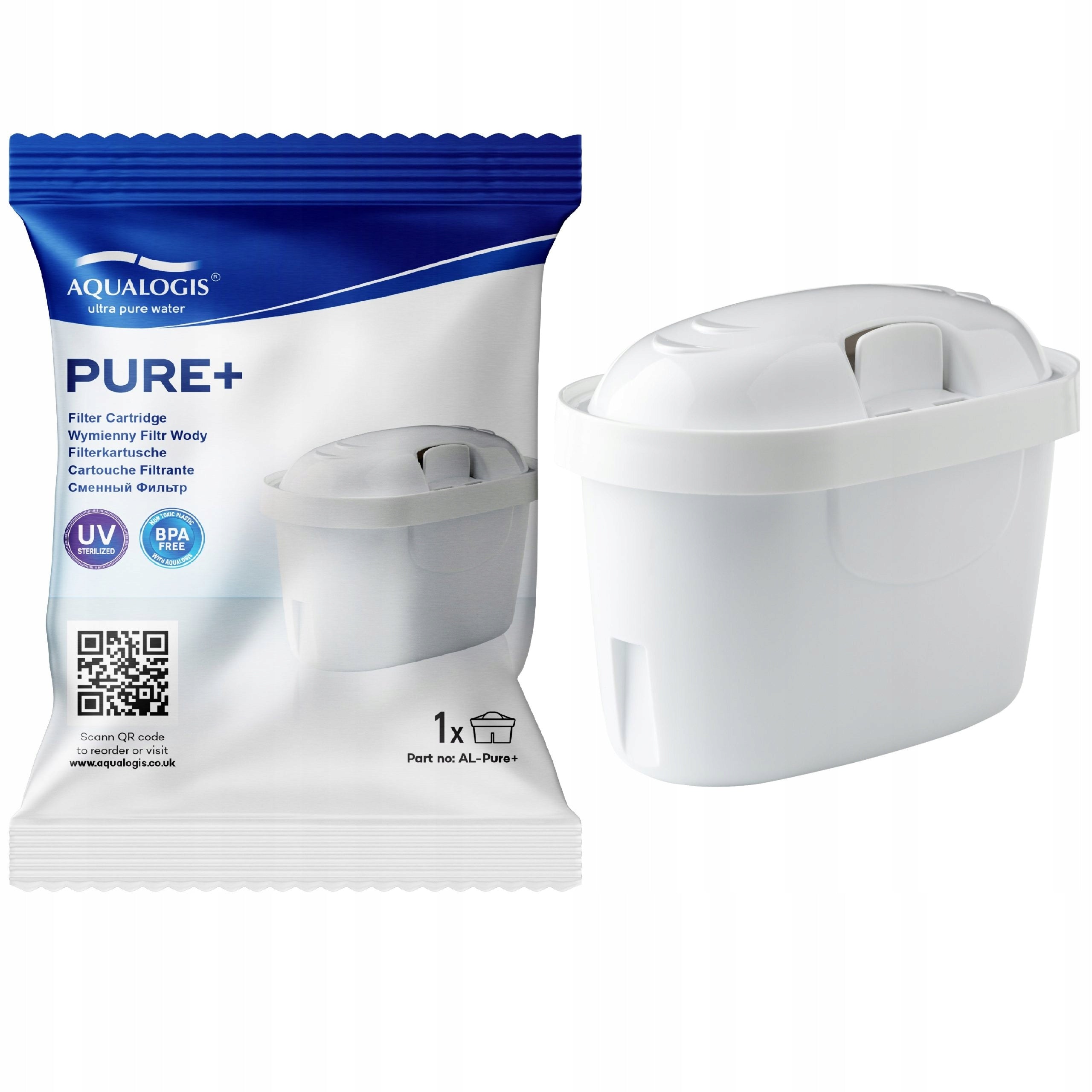 Filter cartridge for Pure+ pitcher Replacement Maxtra+
