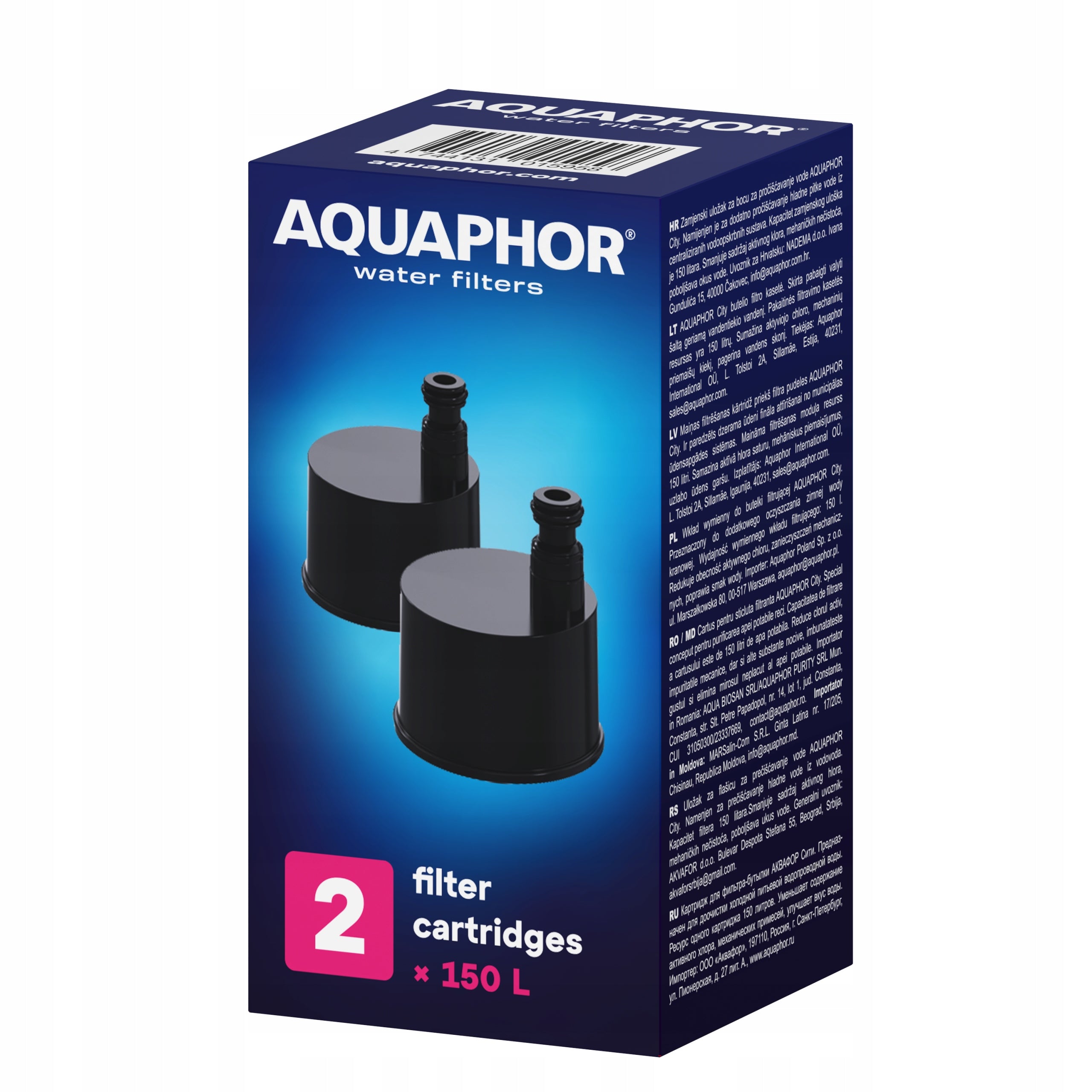 Filter cartridge for bottle Aquaphor City Carbon Filter 4 pieces EAN (GTIN) 5905490464880