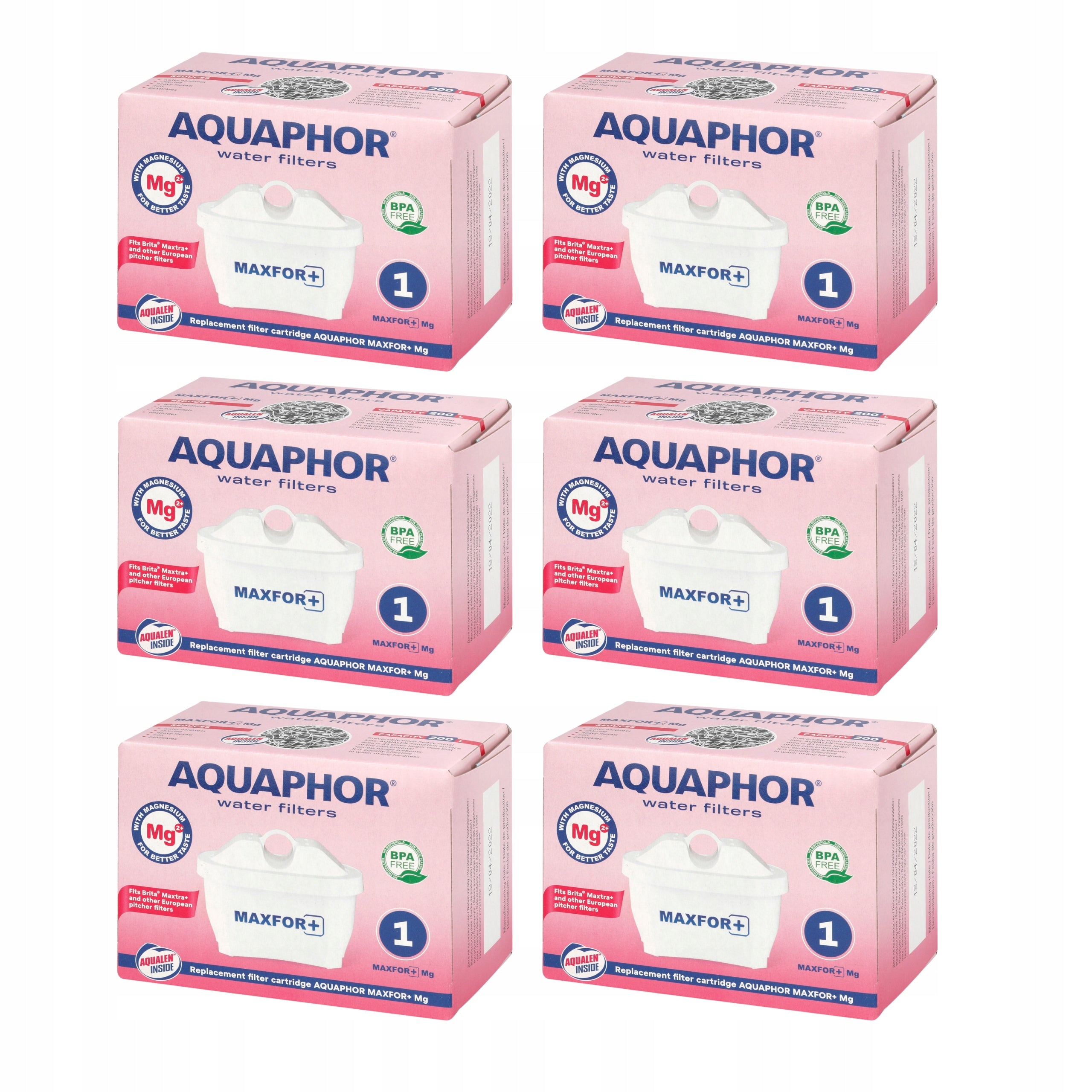 Filter cartridge water filters AQUAPHOR MAXFOR+ Mg 6 magnesium filters EAN (GTIN) 4744131012087