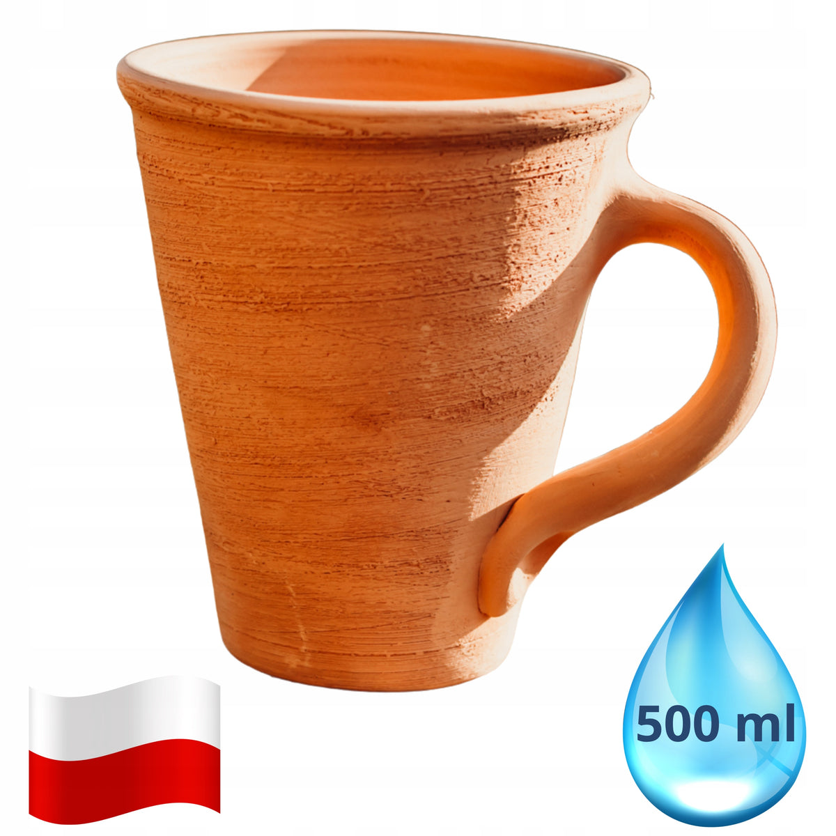 Filter clay mug 500 ml | Filter without plastic |+ Certificate