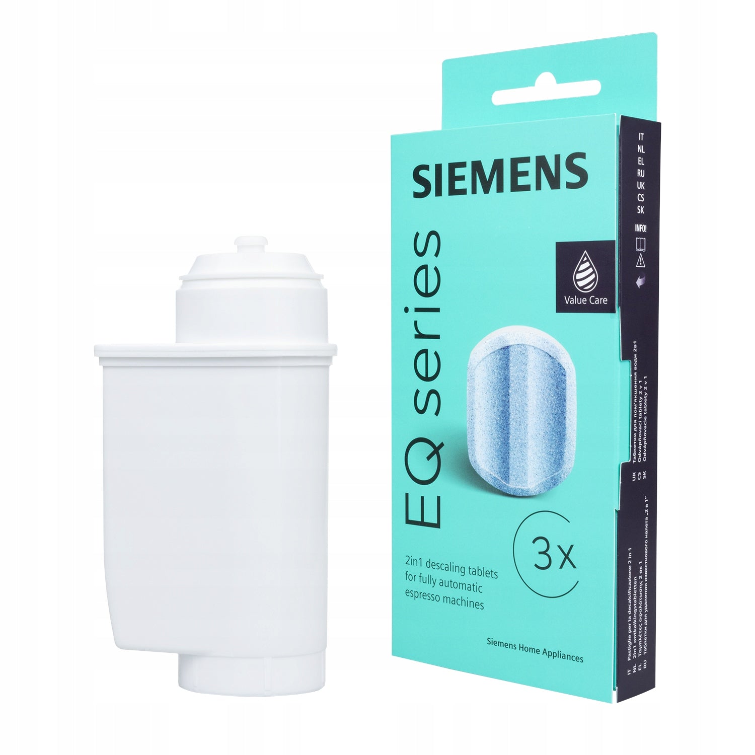 Filter for Espresso Machine Replacement Siemens EQ.3 EQ.7 EQ.9 Descaler TZ80002