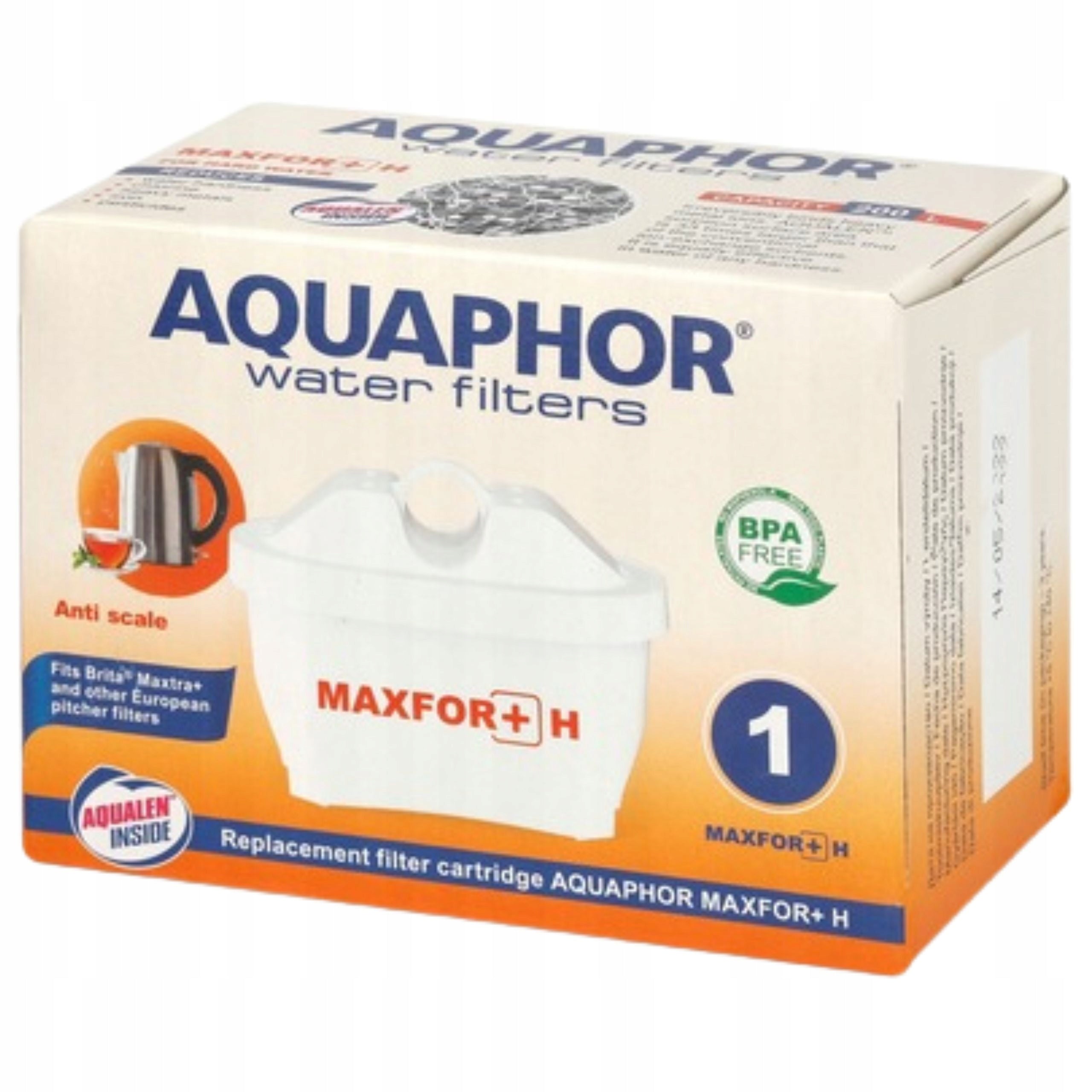 Filter for jug Aquaphor Maxfor+ H (for hard water), 5 pcs. Manufacturer code 5 H