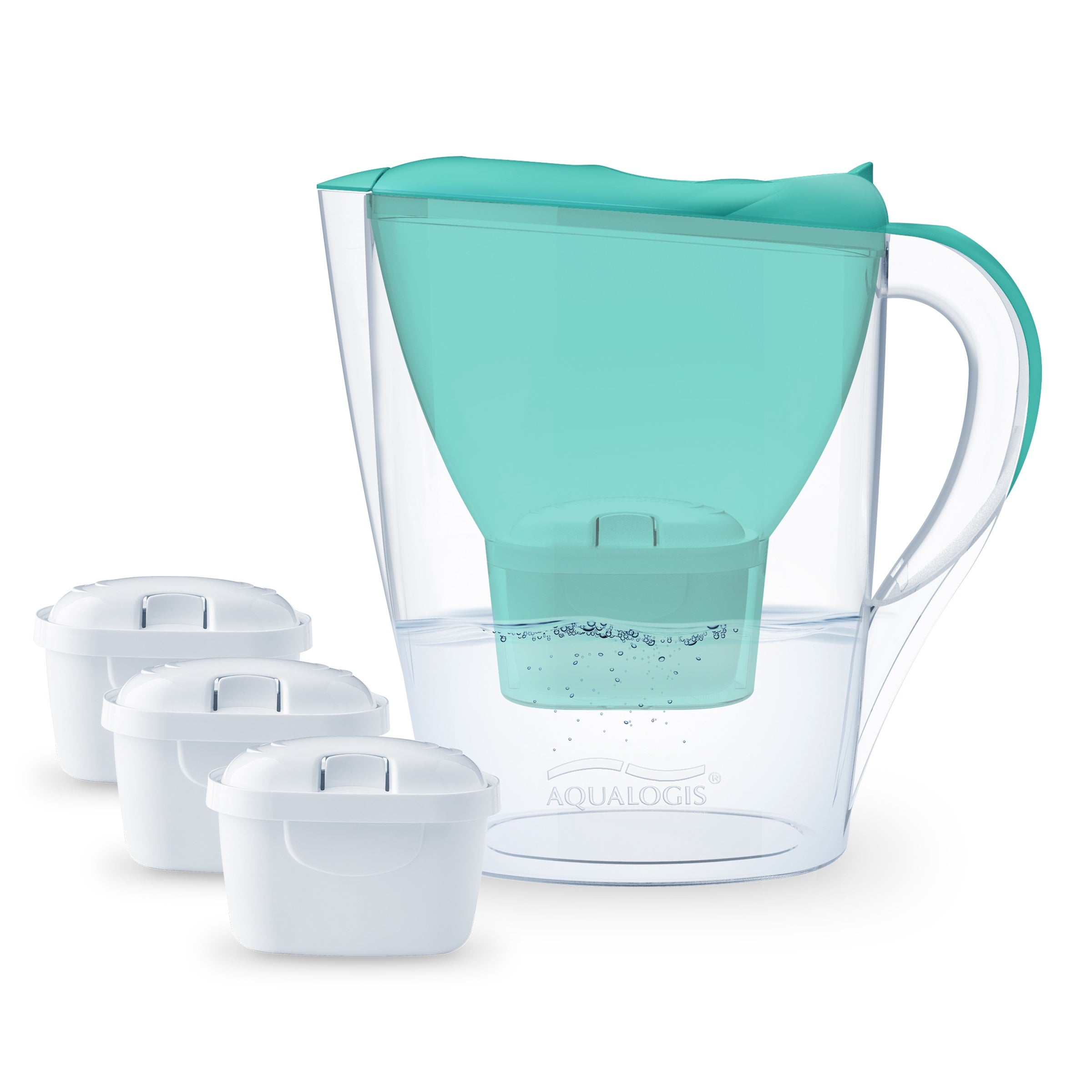 Filter jug Aqualogis Harmony Green, 2+1 Filters