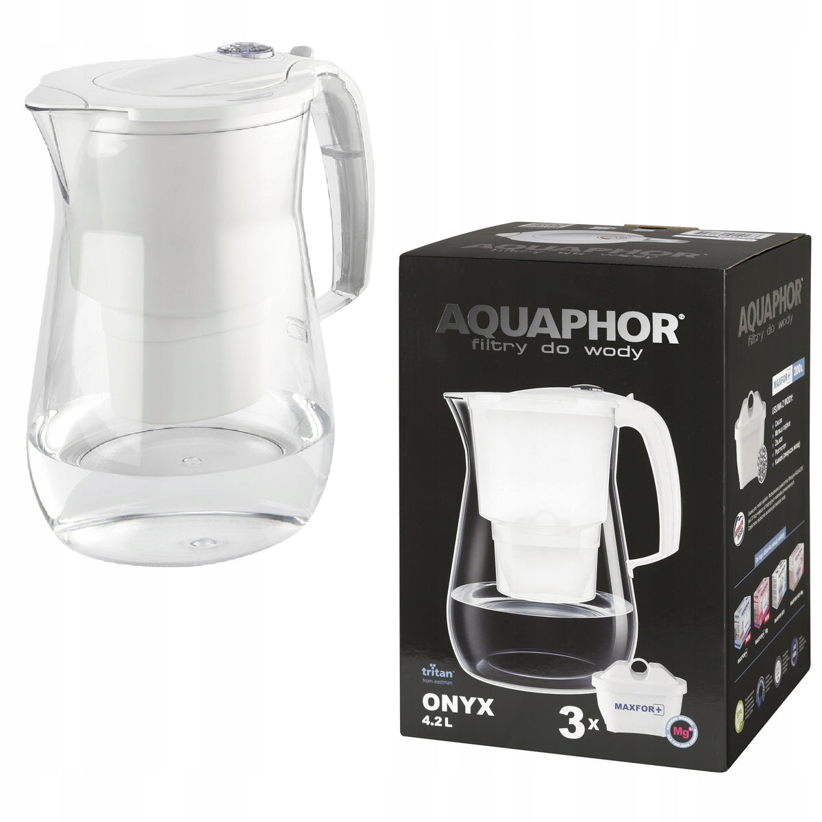 Filter jug Aquaphor Onyx 4,2+ 10 Maxfor Mg Brand Aquaphor