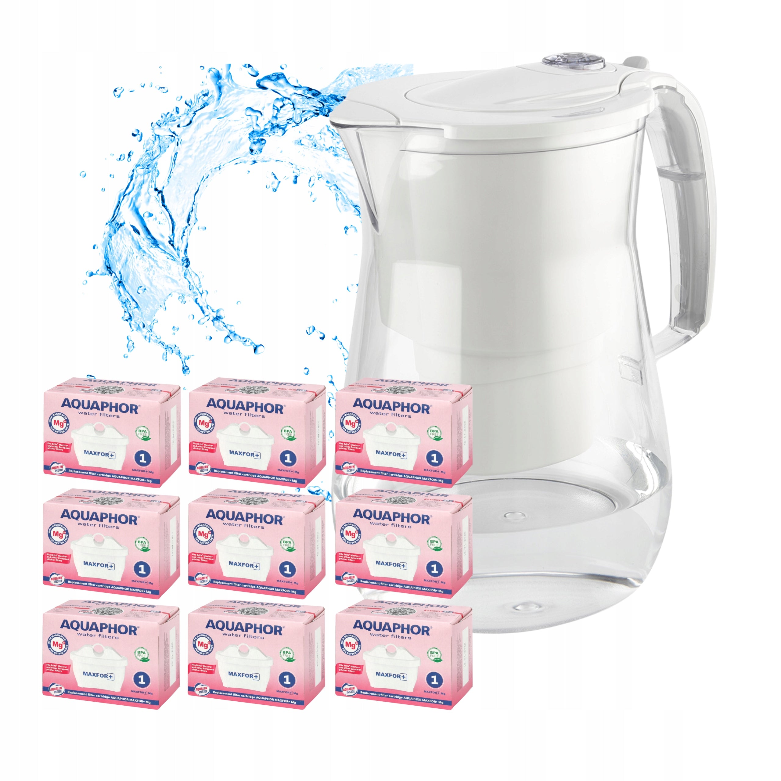 Filter jug Aquaphor Onyx 4,2+ 9 magnesium filters Maxfor Mg