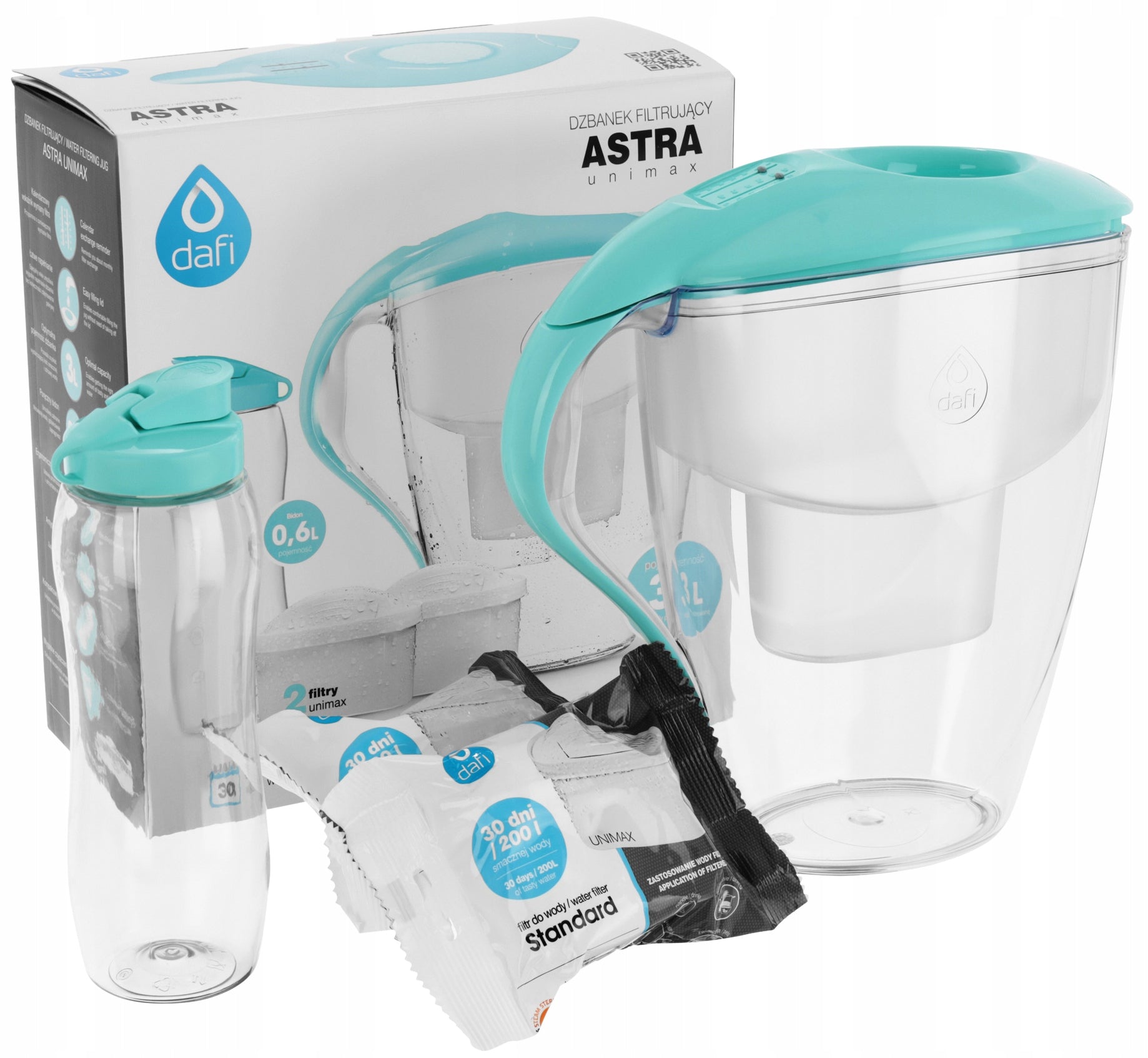 Filter jug Astra Unimax 3 L + 3 filters Unimax DAFI