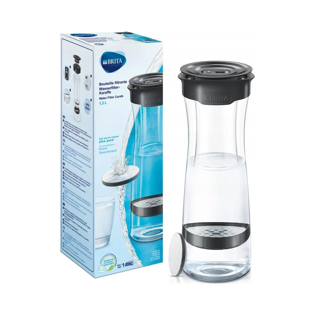Filter jug Brita Fill&Serve Mind 1,3 l black