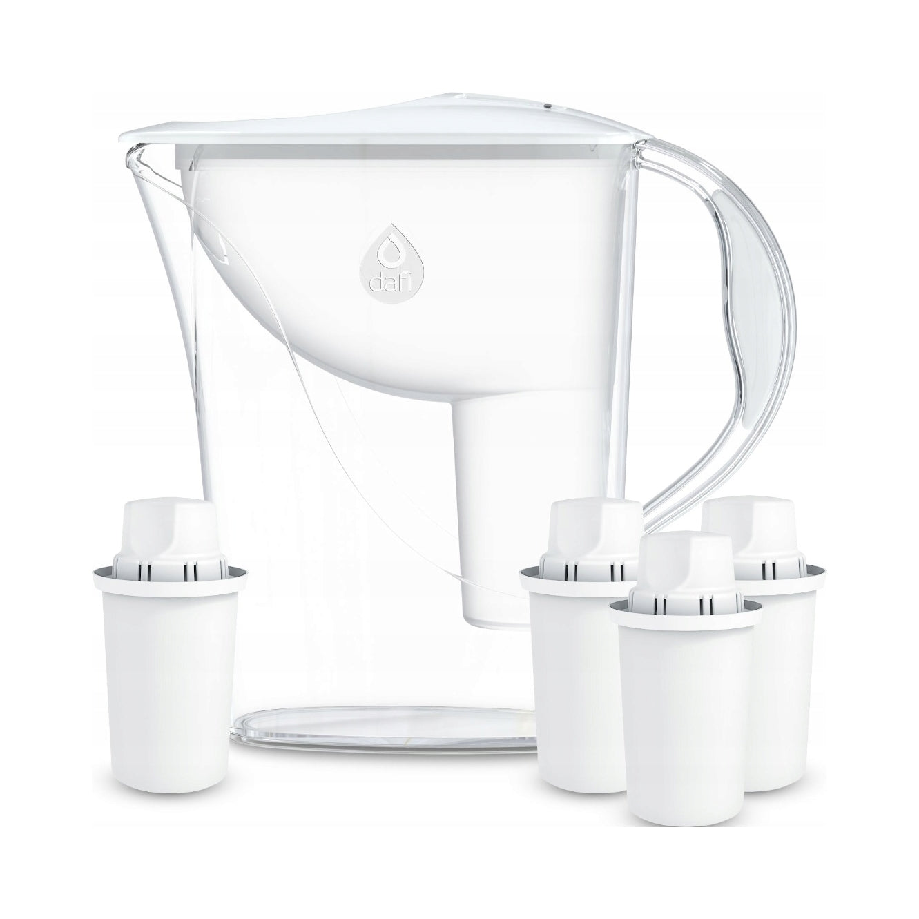 Filter jug Dafi ATRIA 2,4L White + 4x Classic