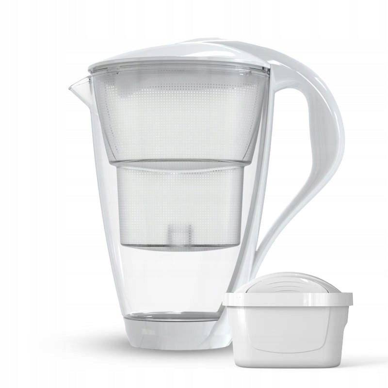 Filter jug Dafi Crystal glass 2 L White with Unimax LED filter