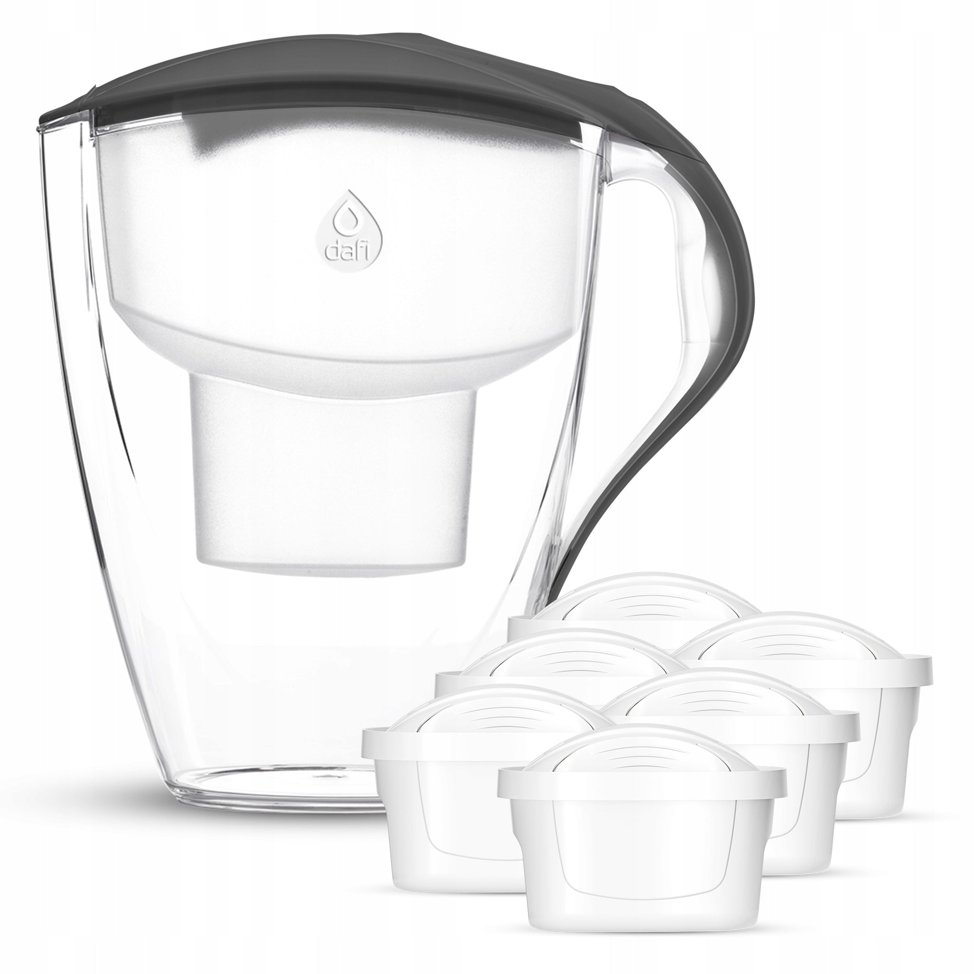 Filter jug set Dafi OMEGA black 4 l manual 6 Unimax cartridges