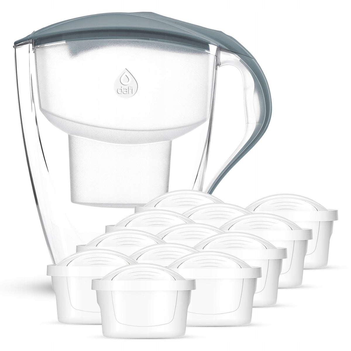 Filter jug set Dafi OMEGA steel 4 l manual 12 Unimax cartridges