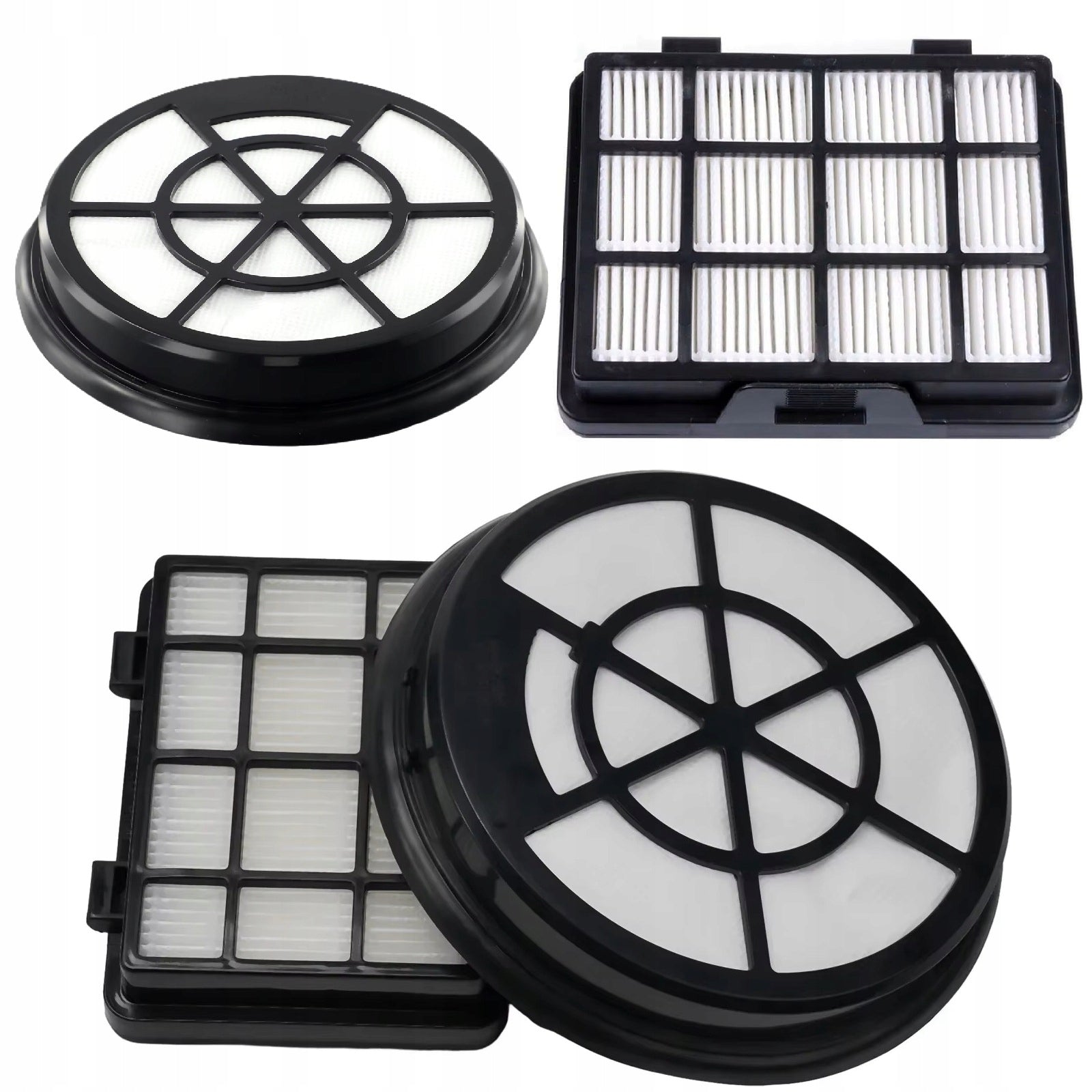 Filters for Bosch Serie 2 BGC BGS HEPA vacuum cleaner round rectangular set