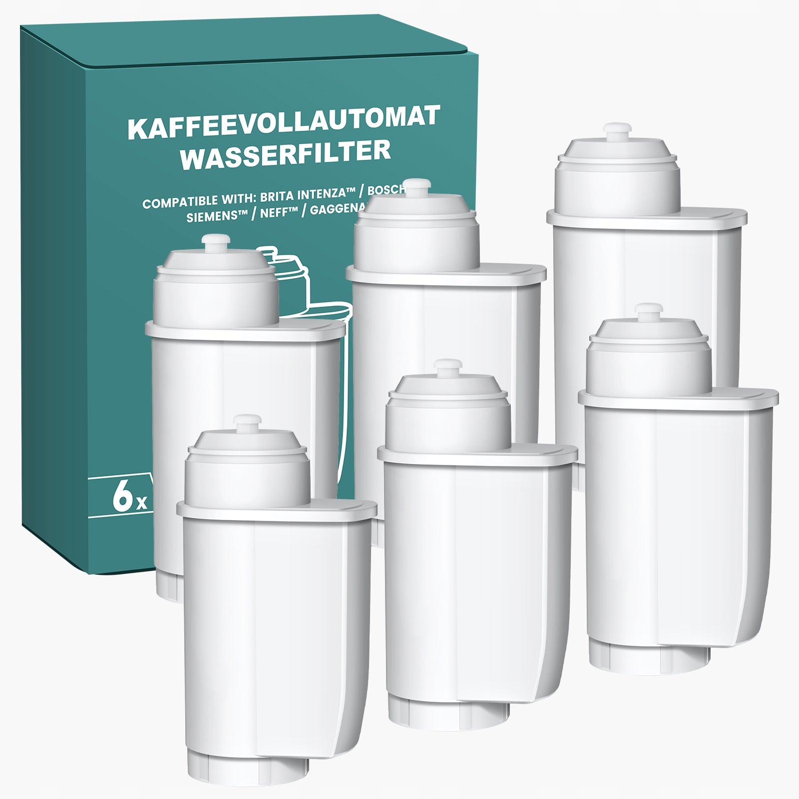 Filtr wody Mutital do ekspres Siemens EQ Series Bosch Brita Intenza 6 szt