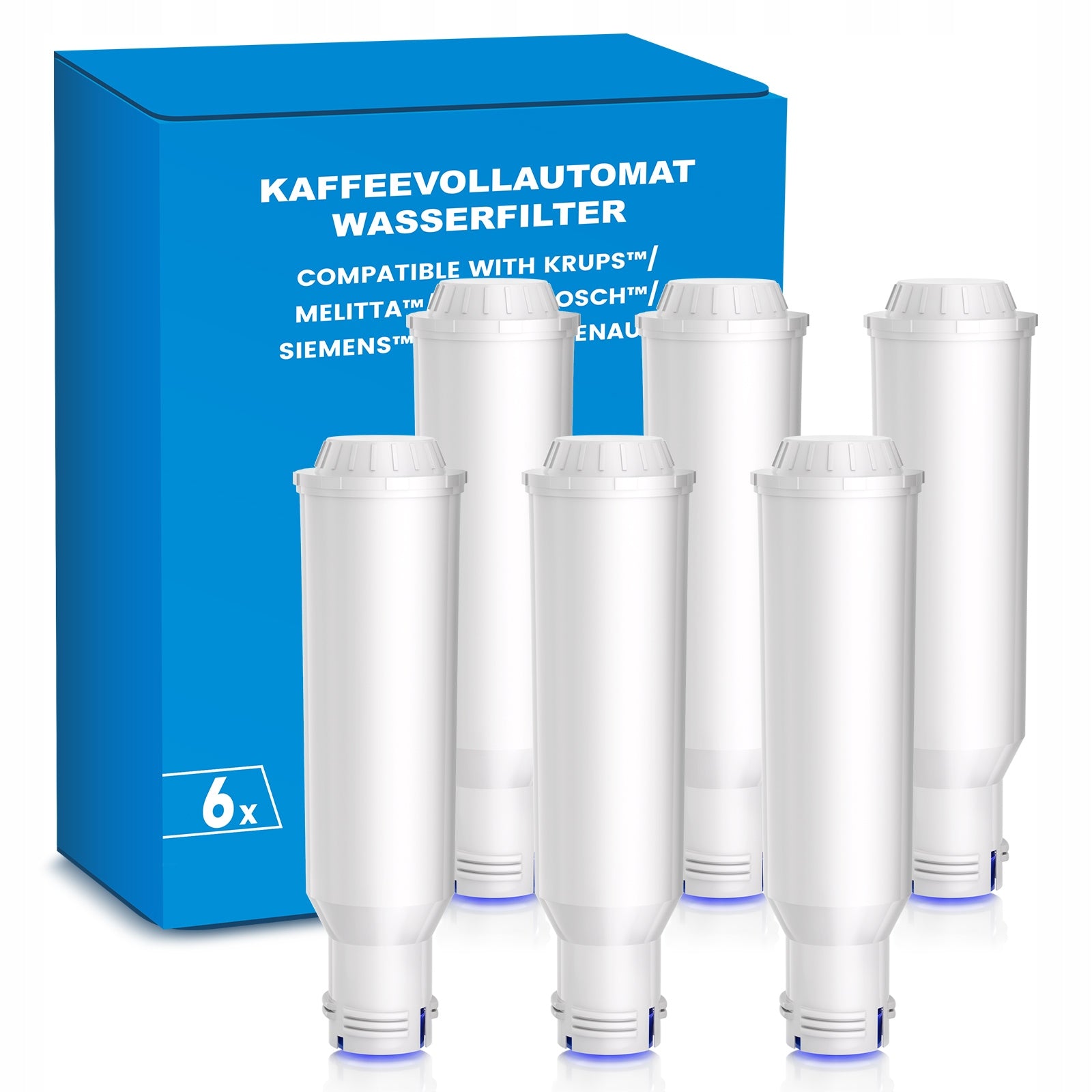 Filtr wody do ekspresu Krups F088 Nivona Melitta Pro Aqua zamiennik 6 sztuk