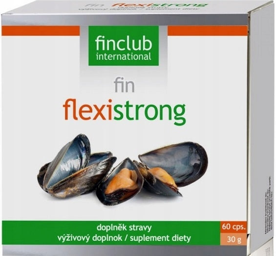 Finclub Fin Flexistrong capsules 60 pcs. New Zealand mussel extract Expiration date at least six months from the date of purchase